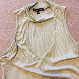 Kendall and Kylie keyhole sleeveless shirt